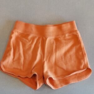 Falls Creek Shorts Girls Size Large (10/12) Orange Back Pocket Elastic Waistband
